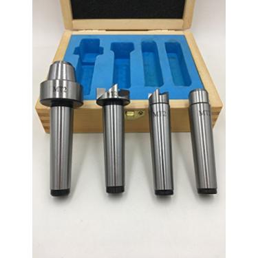 Imagem de Conjunto de 4 peças com 2 pontas de substituição extra com caixa de madeira de boa qualidade MT2 Live Center