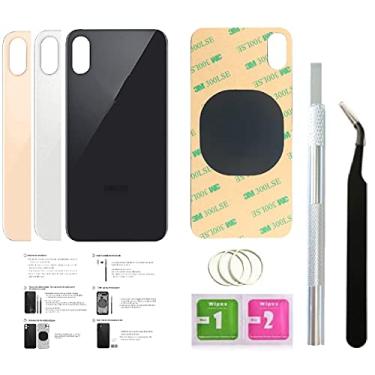 Imagem de Day-market 2 PCS Back Glass Replacement for iPhone Xs Back Cover Glass (5.8 Inch) with Pre-Installed Tape and Repair Tools, Space Gray/Black