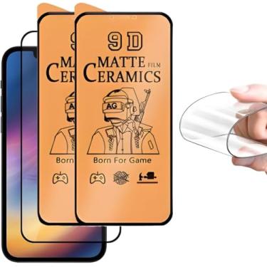 Imagem de Película Cerâmica Anti-Impacto para Smartphone, Cobertura Total, Proteção de Ponta a compativel com toda a linha apple X/11/12/13/14/15/16 (IPHONE 16)