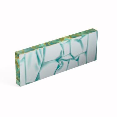 Imagem de Tala em acrilico para cabo de faca 10mm 15 x 5cm piscina/branco - CPV