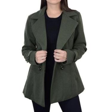 Imagem de Casaco Feminino Facinelli By Mooncity Verde Militar - 610224-Feminino