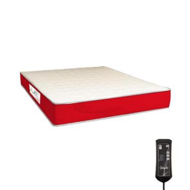 Imagem de Colchão Magnético Massageador 20cm - King - Ciclo do Sono, Vermelho