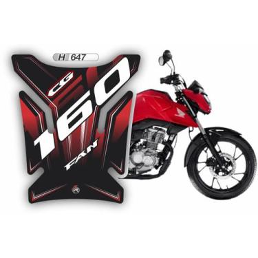 Imagem de Adesivo Protetor Tanque Moto CG160 Fan H647 - Resitank
