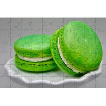 Imagem de Quebra-Cabeça Macaroon de Pistache de 60 peças Educativo - Coleção TEA
