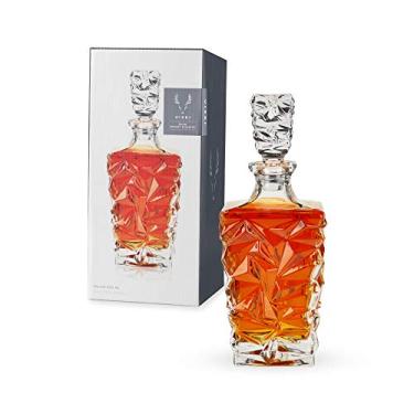 Imagem de Viski Prism Decantador de uísque, jarra de licor de cristal sem chumbo, bar elegante, conjunto de 1, 850 ml