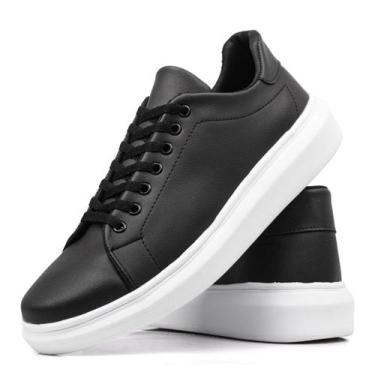 Imagem de Tênis Sneaker Chucky Casual Sola Alta Preto - Connect Shoes, Preto_pre