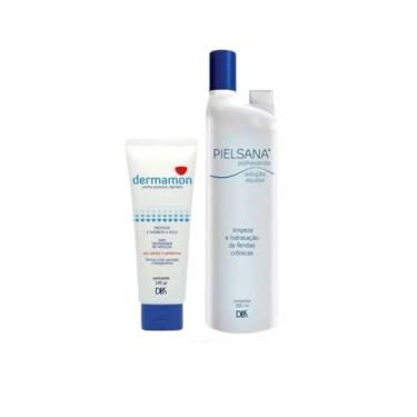 Imagem de Kit Solução Pielsana 350ml + Dermamon Protetor Da Pele 100g