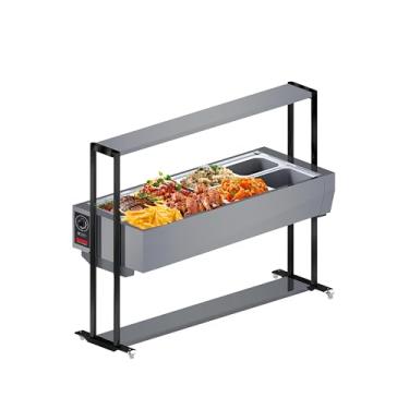 Imagem de Buffet térmico aquecido Inox 8 cubas com tampa 127V
