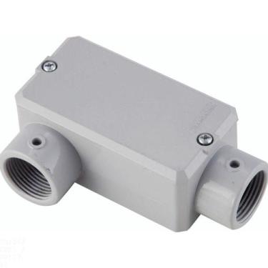 Imagem de Condulete Fixo Tipo "lr" Tramontina 3/4" - Com Tampa - Sem Rosca - Com