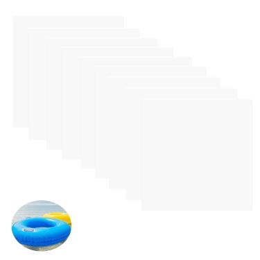 Imagem de UtySty Pacote com 15 fitas de reparo infláveis à prova d'água, kit de reparo de remendo inflável, adesivos de cola de TPU para barraca de colchão de ar, tubos de natação infláveis, braço de anel,