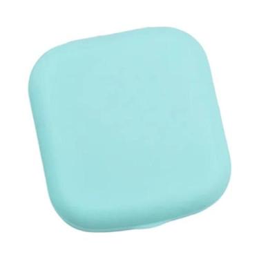 Imagem de Mini Estojo Portátil para Lentes de Contato - Colorido com Kit de Arma