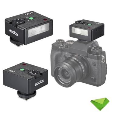 Imagem de Godox iM30 Mini Camera Flash, Tempo de Reciclagem≈3,6s, GN≈15 CCT 6500K±200K para Canon, Fuji, Sony, Nikon e Outras Câmeras SLR com Sapata de Contato Único (Sem Bateria)