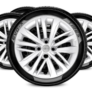 Imagem de Jogo Calota Aro 15 4x100 Design Cronos Compatível Fiat