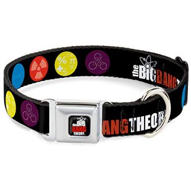 Imagem de Buckle-Down Fivela de cinto de segurança The Big Bang Theory DNA Atom E Radiation Preto 23,8 a 38,8 cm de largura, multicolorido, DC-WBBT011-S