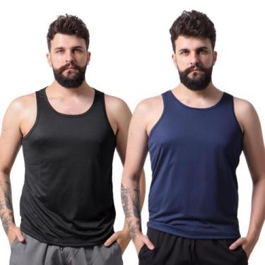 Imagem de Kit 2 Regatas Dry Fit Masculina Fitness Treino Academia - Techmalhas, 