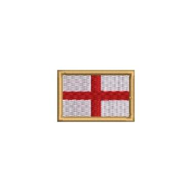 Imagem de BP0176-031 Bandeira Inglaterra Patch Bordado 3,8×2,5cm (D-Arquivo Matriz para borda.)
