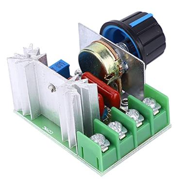 Imagem de Controlador de Velocidade do Motor, PWM AC 220V Regulador Dimmer Variable Speed, 2000W para Lâmpada de Mesa ou Eletrodomésticos (Regulador de tensão)