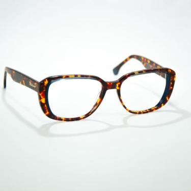 Imagem de Armação para Óculos de Grau Redondo Acetato Rh luxo, Tartaruga