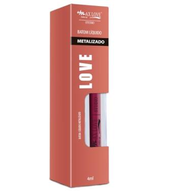 Imagem de Batom Líquido Metalizado Max Love - Cor 770 Vibrante, Shimmer Intenso, Maquiagem Boca Custo-benefício