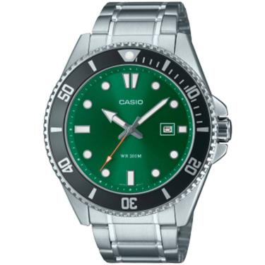 Imagem de Relógio CASIO masculino analógico verde MDV-107D-3A2VDF