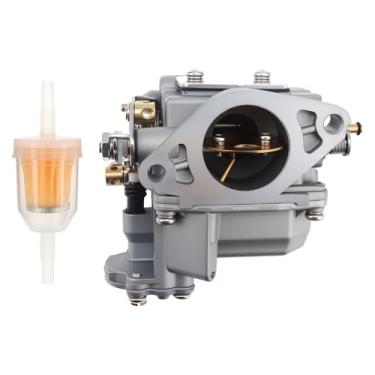 Imagem de Carburador de barco 66M-14301-11-00 para motores de popa Yamaha 4 tempos 15HP F15 substitui 66M-14301-12-00 66M-14301-10 66M-14301-11, partida elétrica