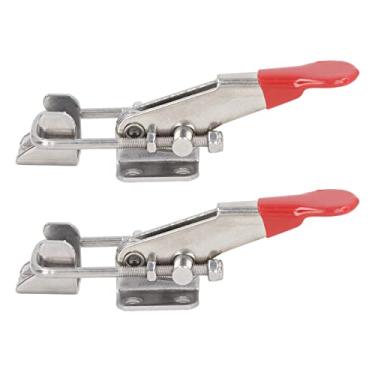 Imagem de 2pcs Alternar Travas de Tração de Braçadeira, Kit de Conjunto de Capacidade de Aço Inoxidável Ajustável de 400 Libras, para Porta, Máquinas, Automotivo