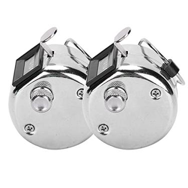 Imagem de Contador Manual de Contagem Manual 2pcs, Aço Inoxidável 0-9999, Botão de Grau Industrial, Inventário de Oficina, Inventário de Mercadorias, Estatísticas de Multidão