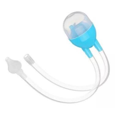 Imagem de Aspirador Nasal Bebe Infantil Sugador Catarro E Meleca 1 Und Cor Azul 