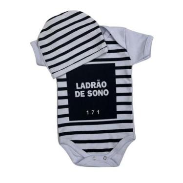 Imagem de Body Bebê Temático Mesversário Ladrão do sono, G (8-12 meses ou até 12