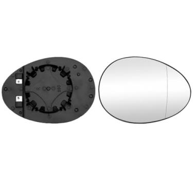 Imagem de GSRECY Espelho retrovisor aquecido lado do passageiro direito conjunto de vidro com suporte compatível com Mini Cooper 2007-2015 Mini 2 Gen Cooper JCW/conversível/hatchback, substitui 51169803192
