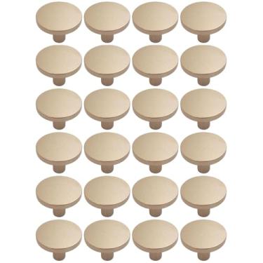 Imagem de Kit 24 Puxadores Ponto Dourados Móveis Armários Gavetas e Portas Ruiz 191