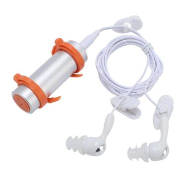 Imagem de IPX8 8 GB de Nadação à Prova de água Mp3 Player, Portátil de Música Shell de Alumínio Com Fones de Ouvido à Prova de água para Surf de Mergulho de Natação, Fácil Navegação Mp3