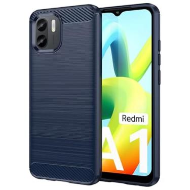 Imagem de Capa Case Xiaomí Redmi A1 (2022) e Redmi A2 (2023) (Tela 6.52) Carbon Fiber Anti Impacto - Azul