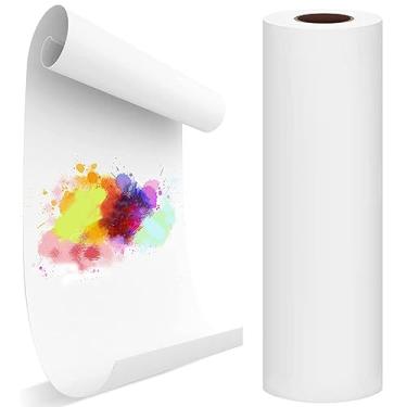 Imagem de Rolo de papel de cavalete, papel de desenho de 45,7 x 3,5 m, substituição para cavalete de arte infantil, artes e artesanato, papel bond, 1 pacote (45,7 cm x 4,000 cm)
