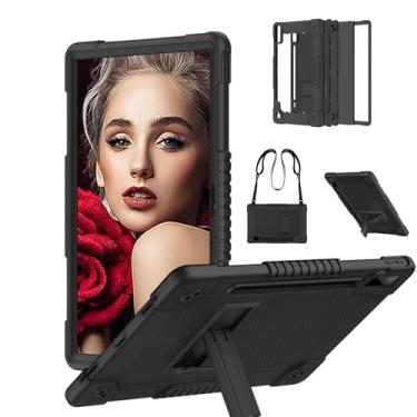 Imagem de Sozengba Capa para Lenovo Tab P12, capa para tablet Lenovo Tab P12 de 12,8 polegadas, à prova de choque, para crianças com suporte/alça de ombro para tablet Lenovo Tab P12/Xiaoxin Pad Pro de 12,8