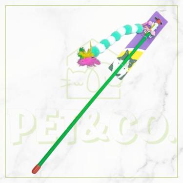 Imagem de Kit Varinha para Gato com Centopéia de Pelúcia e Penas Interativo - Pe