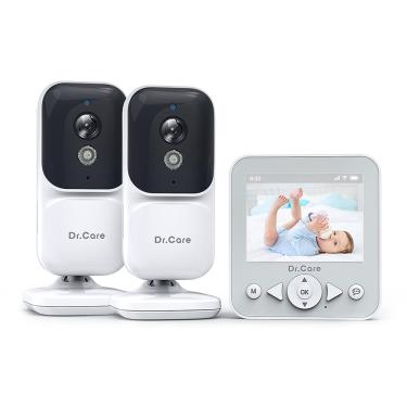 Imagem de Monitor de vídeo para bebês dr.care NeoView com 2 câmeras e tela de 2,8