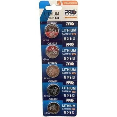 Imagem de Bateria CR2032 Proeletronic PQBA-CR2032/05 Lithium com 5 Unidades, Cin