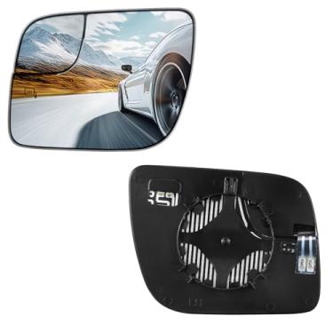 Imagem de SYKRSS Vidro espelhado aquecido do lado esquerdo do motorista BB5Z17K707 BB5Z17K707A compatível com Ford Explorer 2011 2012 2013 2014 2015 2016 2017 2018 2019, espelho retrovisor do lado esquerdo