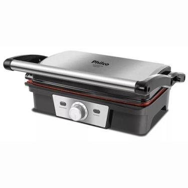 Imagem de Grill E Sanduicheira Philco PGR19PI Redstone Com Acabamento Em Inox 7 