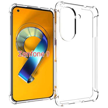 Imagem de USTIYA Capa para ASUS Zenfone 9/Zenfone 10 TPU transparente quatro cantos capa protetora transparente macia