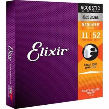 Imagem de Encordoamento Violão .011 Elixir Nanoweb 11027
