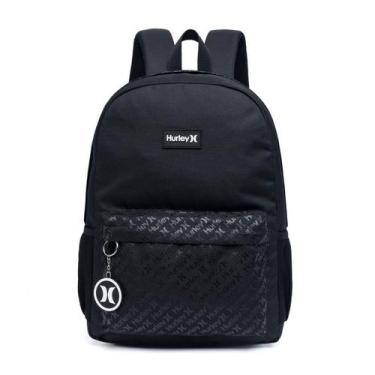 Imagem de Mochila Hurley Escolar Moderna Chaveiro