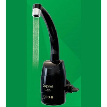 Imagem de Torneira Elétrica Luna 4T PRETA Parede 5.500W 220V Zagonel