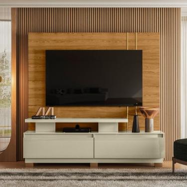Imagem de Estante Home Theater Para Tvs Até 75 Pol New Apolo Cumaru-opala