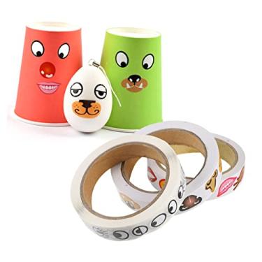Imagem de BESPORTBLE 3Rolos Adesivos Artesanato Infantil de Olhos Nariz e Boca Autoadesivo Criatividade e Diversão Projetos DIY Menino