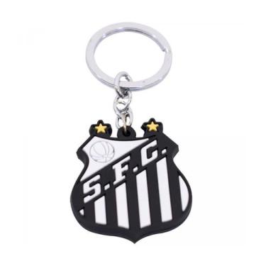 Imagem de Chaveiro De Borracha Com Brasão De Time - Santos - Mileno