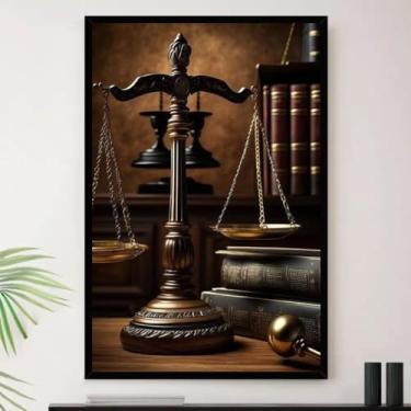 Imagem de Genérico, Quadro Justiça Advogado Ordem Lei Decorativo A3 35x45cm