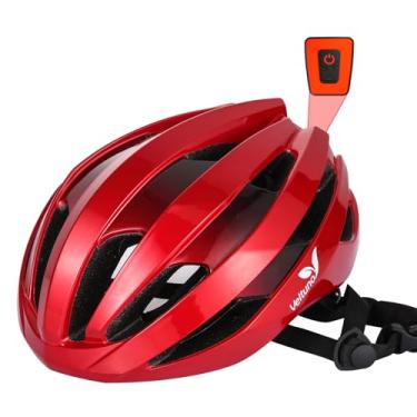Imagem de Veltuno Capacete De Bicicleta Com Luz Led Para Adultos, Leve, Estrada, Montanha, Mulheres, Capacetes Recarregáveis Usb, Homens, Bicicleta, Ciclismo Recreativo