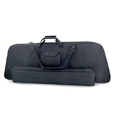 Imagem de Silfrae Bolsa De Transporte Macia Para Arco Composto Com Bolso Flechas (Preto, P)